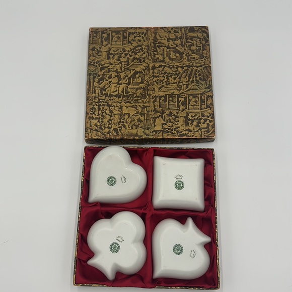 4 Vintage Limoges France Playing Cards King Queen Ace Jack Trinket Dishes - Picture 5 of 17